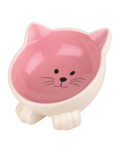 Happy pet voerbak kat orb roze / creme
