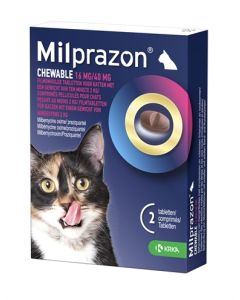 Krka milprazon kauwtabletten ontwormingstabletten kat