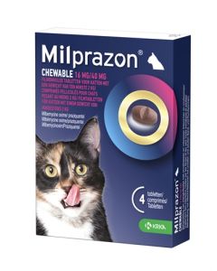 Krka milprazon kauwtabletten ontwormingstabletten kat