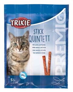 Trixie premio stick quintett zalm / forel