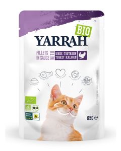 Yarrah cat biologische filets met kalkoen in saus