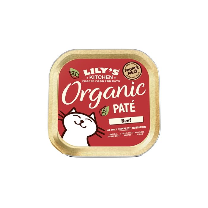 Lily's kitchen cat organic beef pate