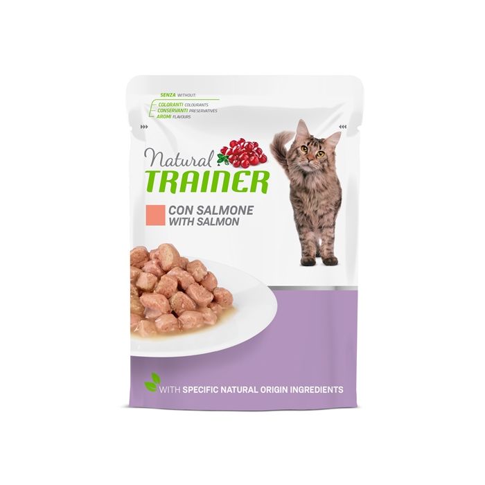 Natural trainer cat mature salmon pouch