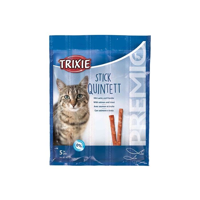 Trixie premio stick quintett zalm / forel