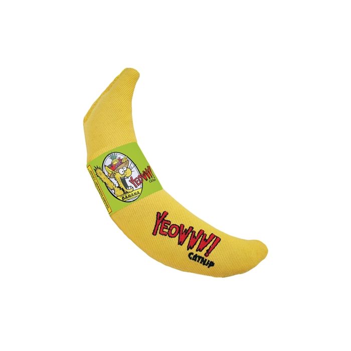 Yeowww banaan met catnip